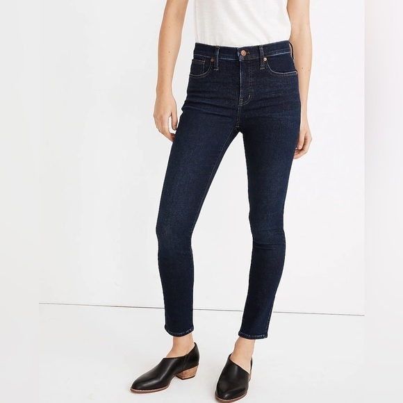 MADEWELL 9" Mid Rise Skinny Jeans Orland Wash Size 28 - Picture 2 of 13